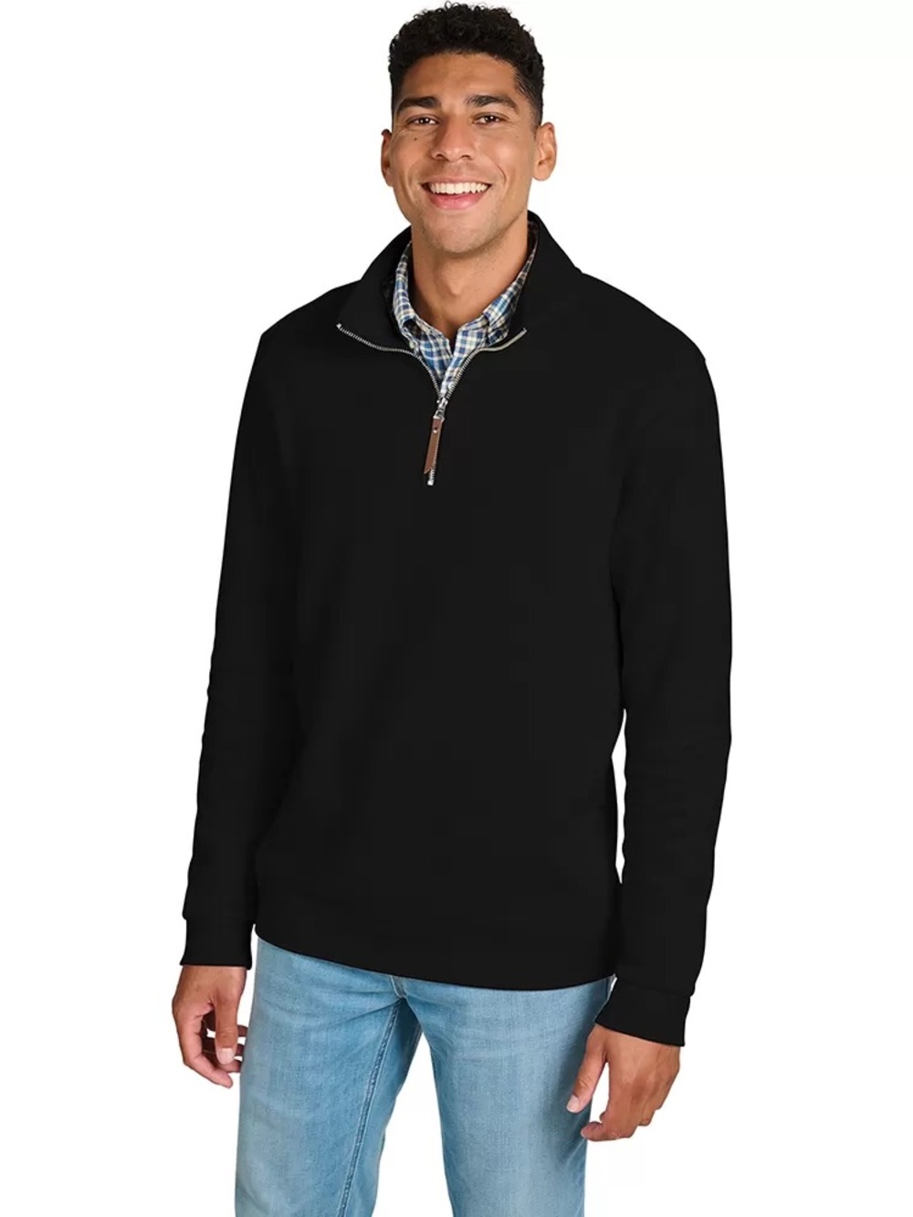 Charles River Apparel Black Half-Zip Pullover